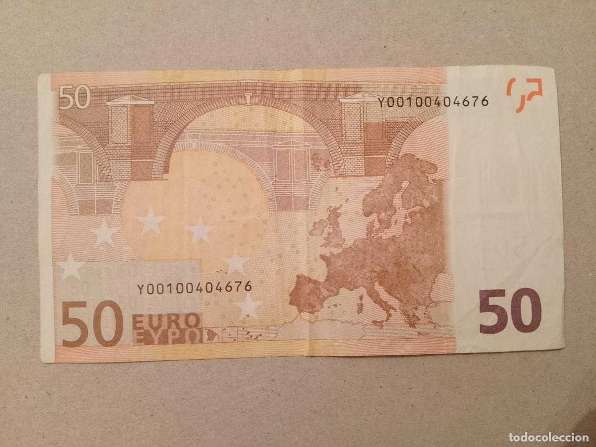Billetes extranjeros: 50 EURO, GRECIA (Y) G014, DUISENBERG, low nummer, sehr selten