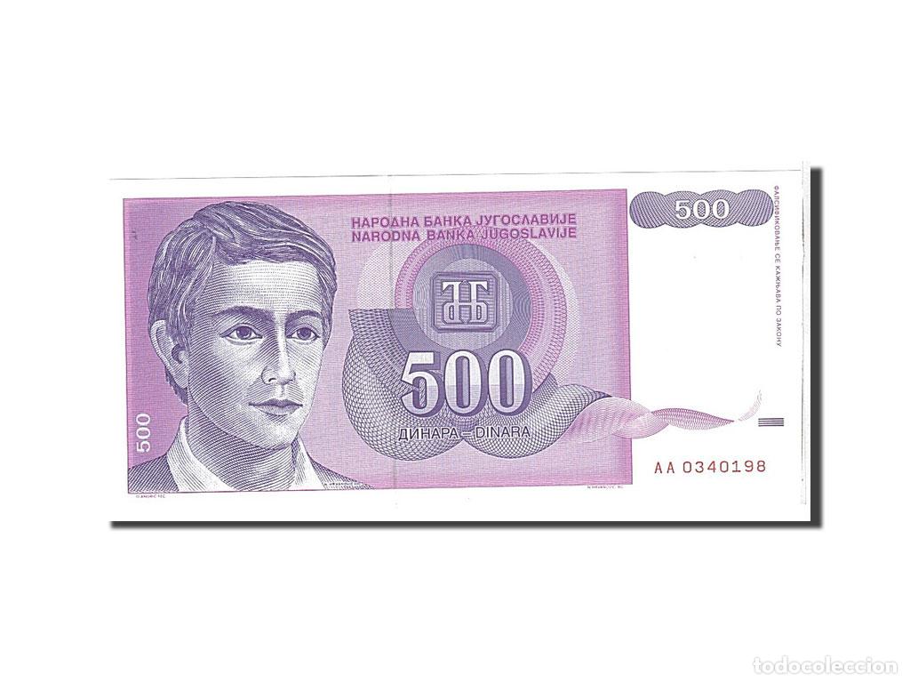 Billetes extranjeros: [#108610] Billete, 500 Dinara, 1992, Yugoslavia, KM:113, UNC