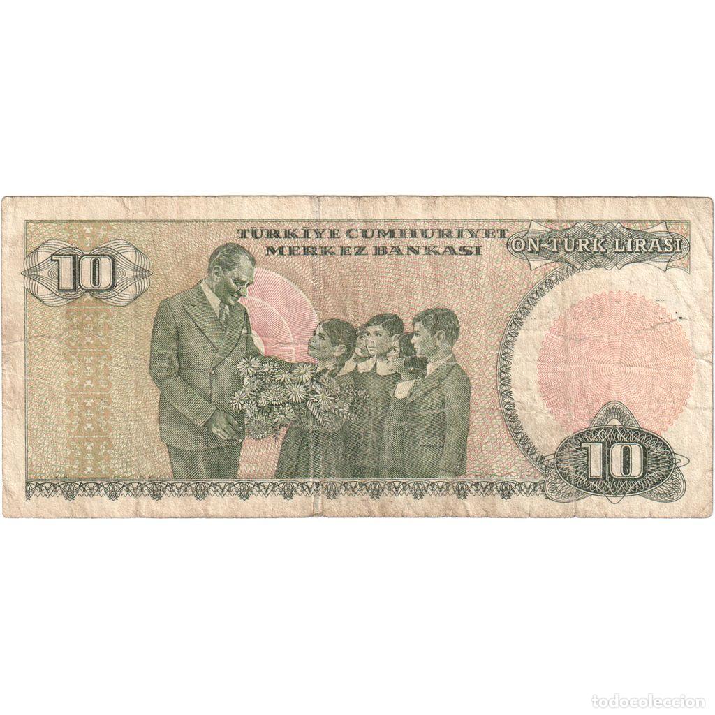 Billetes extranjeros: [#249696] Turqu&iacute;a, 10 Lira, BC - Foto 2
