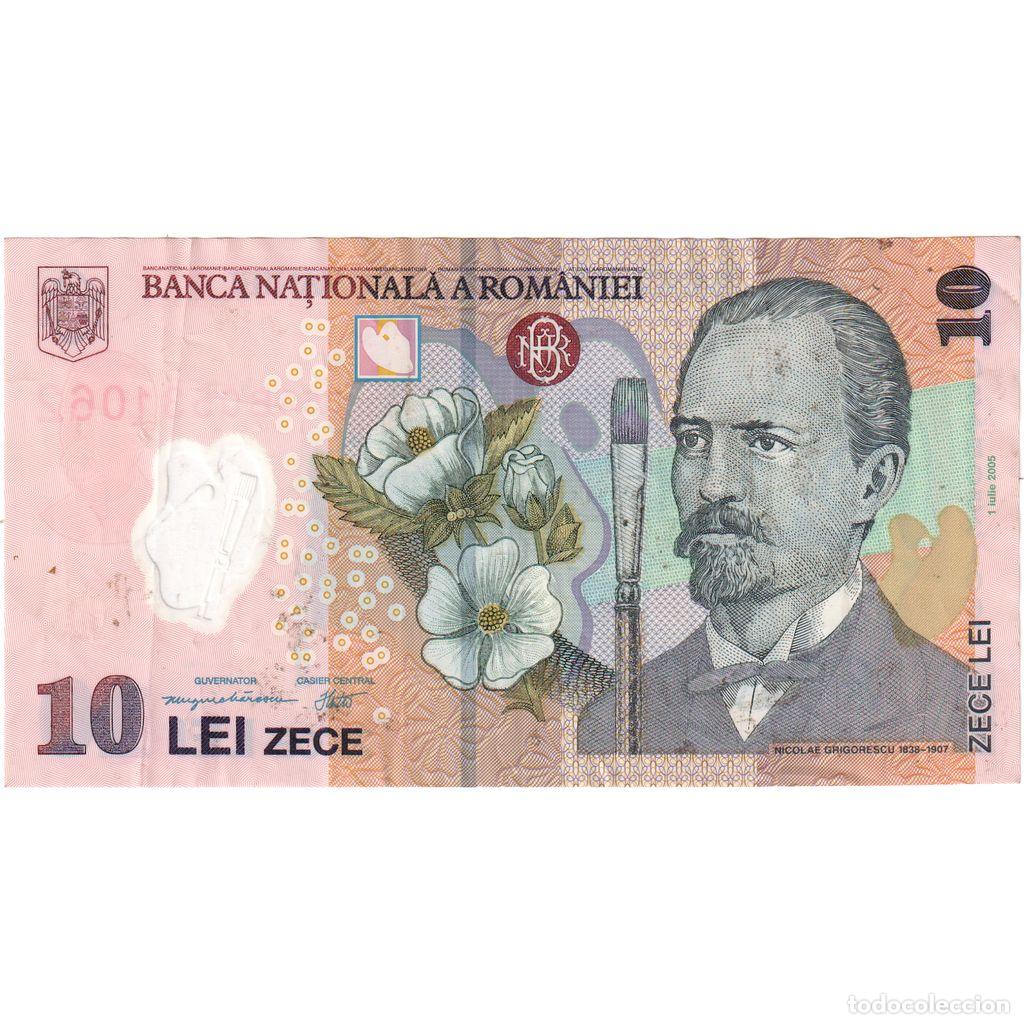 Billetes extranjeros: [#1291270] Ruman&iacute;a, 10 Lei, 2005-07-01, EBC