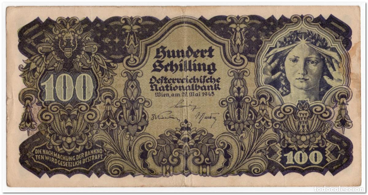 Billetes extranjeros: AUSTRIA,100 SHILLING,1945,P.118,VF+
