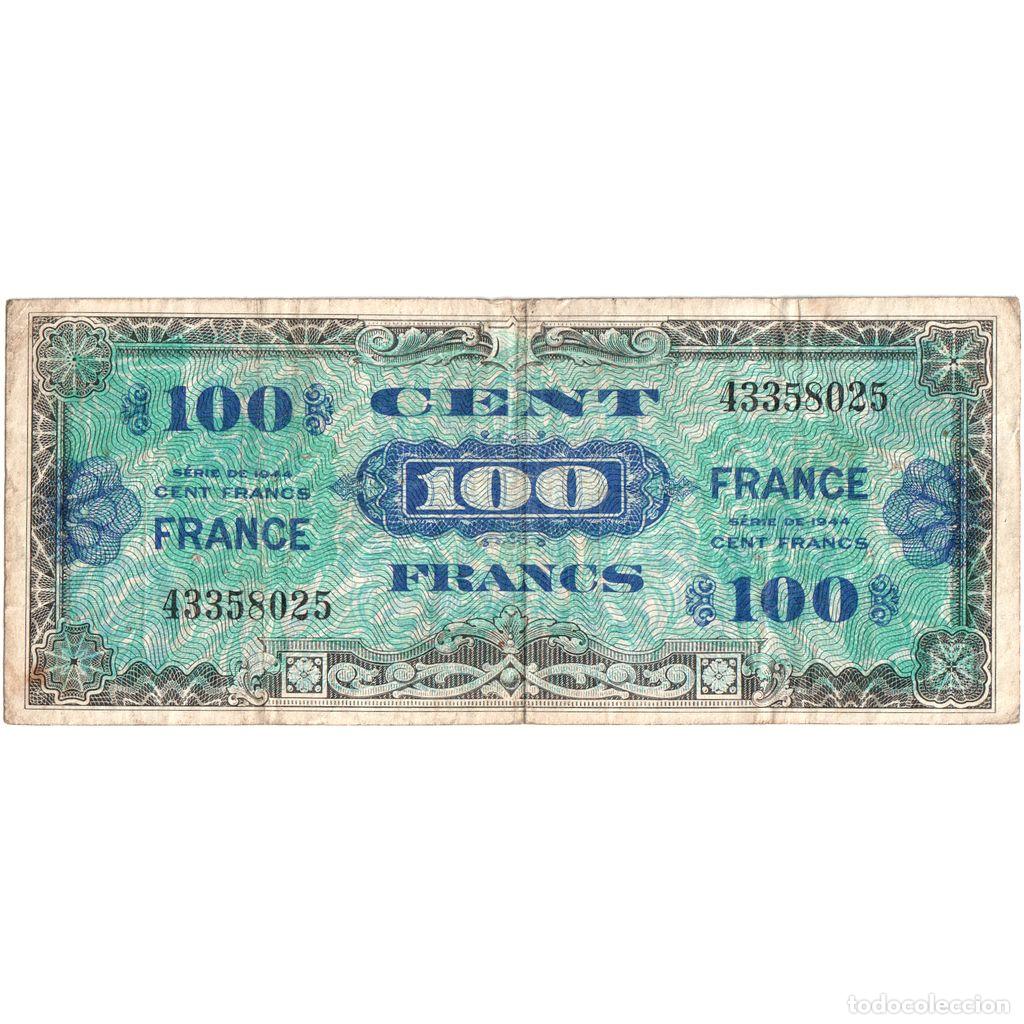 Billetes extranjeros: [#1294349] Francia, 100 Francs, 1945 Verso France, BC