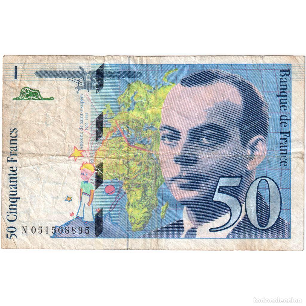Billetes extranjeros: [#1294386] Francia, 50 Francs, St Exup&eacute;ry, N051508895, BC+