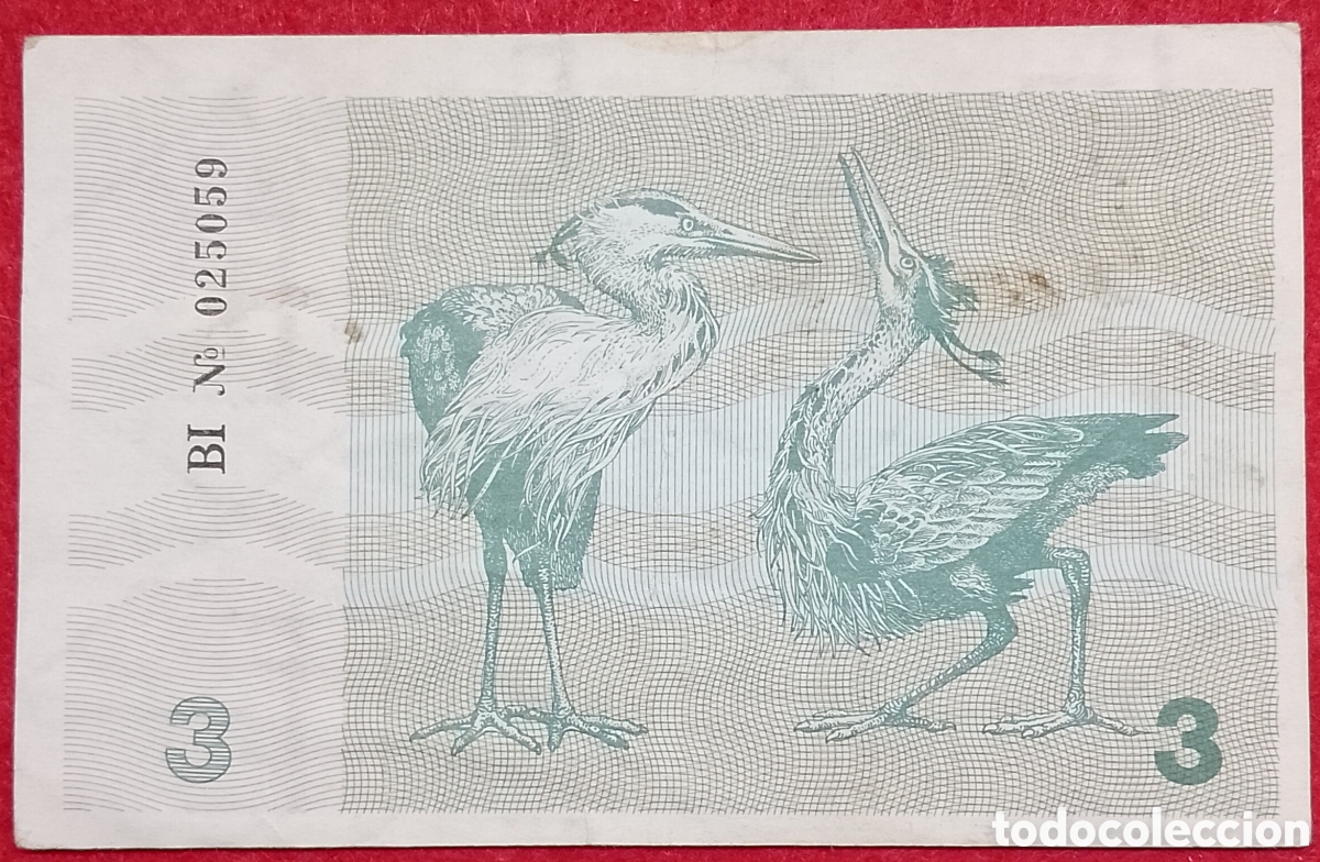 Billetes extranjeros: Billete de Lituania 3 Talonas Pick #33 1991