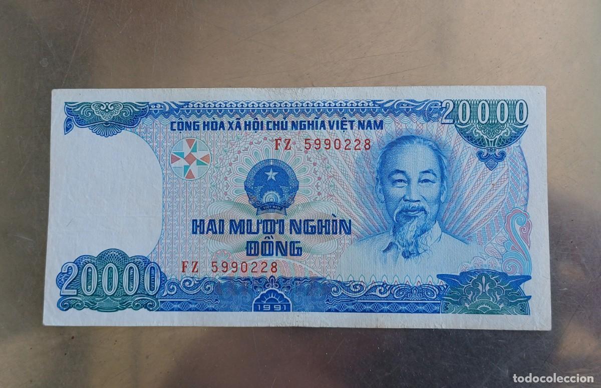 Billetes extranjeros: Vietnam 20000 dong 1991