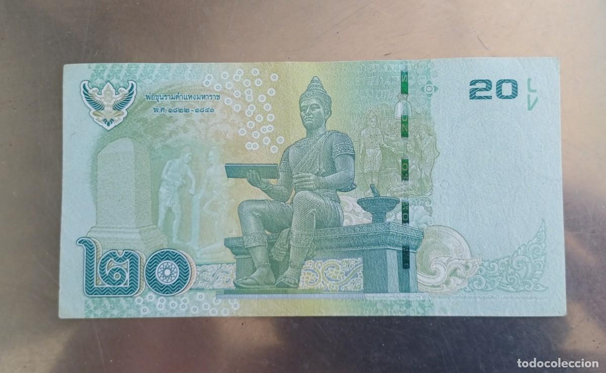 Billetes extranjeros: Tailandia 20 baths.. - Foto 2