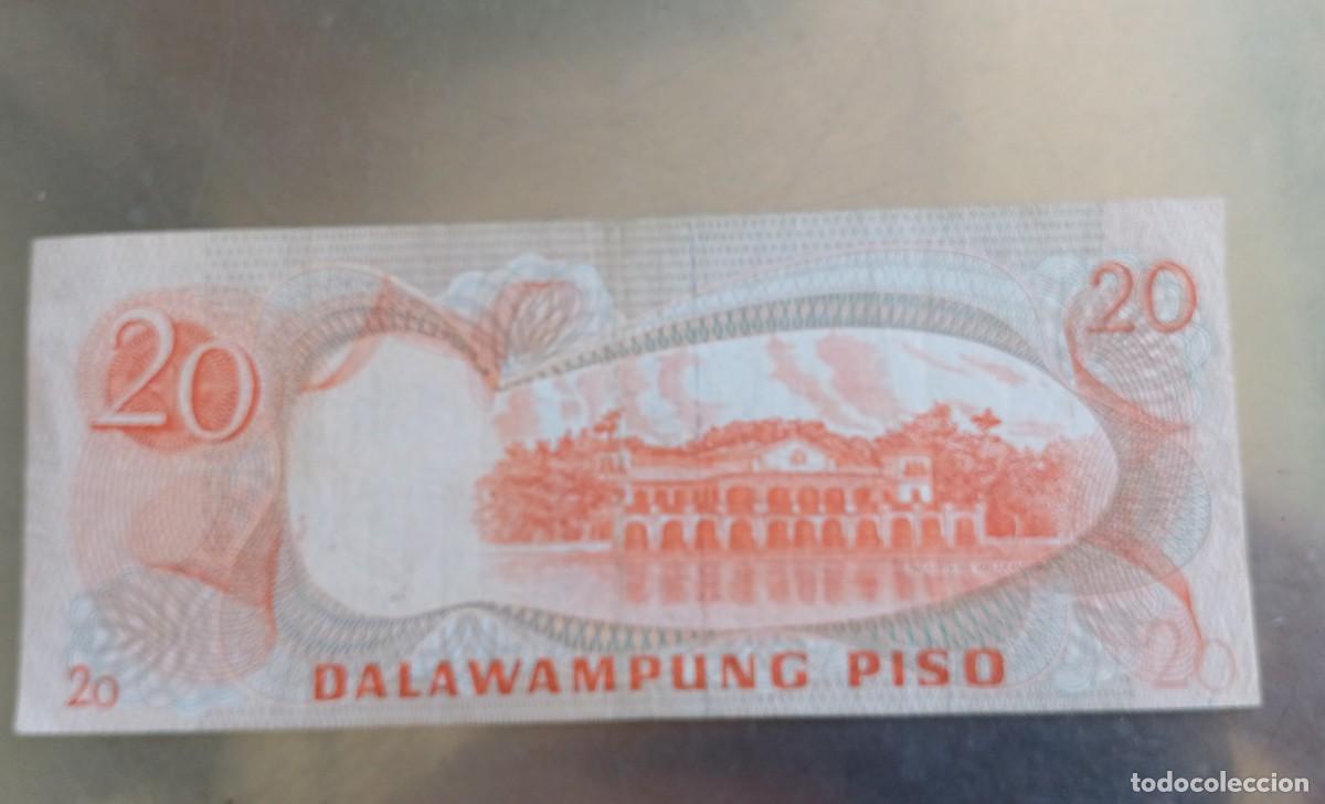 Billetes extranjeros: Filipinas 20 piso billete - Foto 2