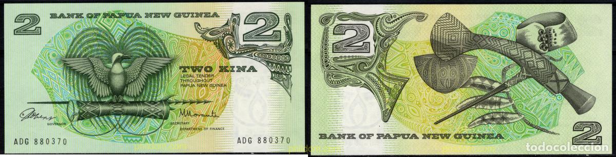 Billetes extranjeros: 9309 PAPUA NUEVA GUINEA 1975 PAPOUASIE NEW GUINEA 2 KINA 1975