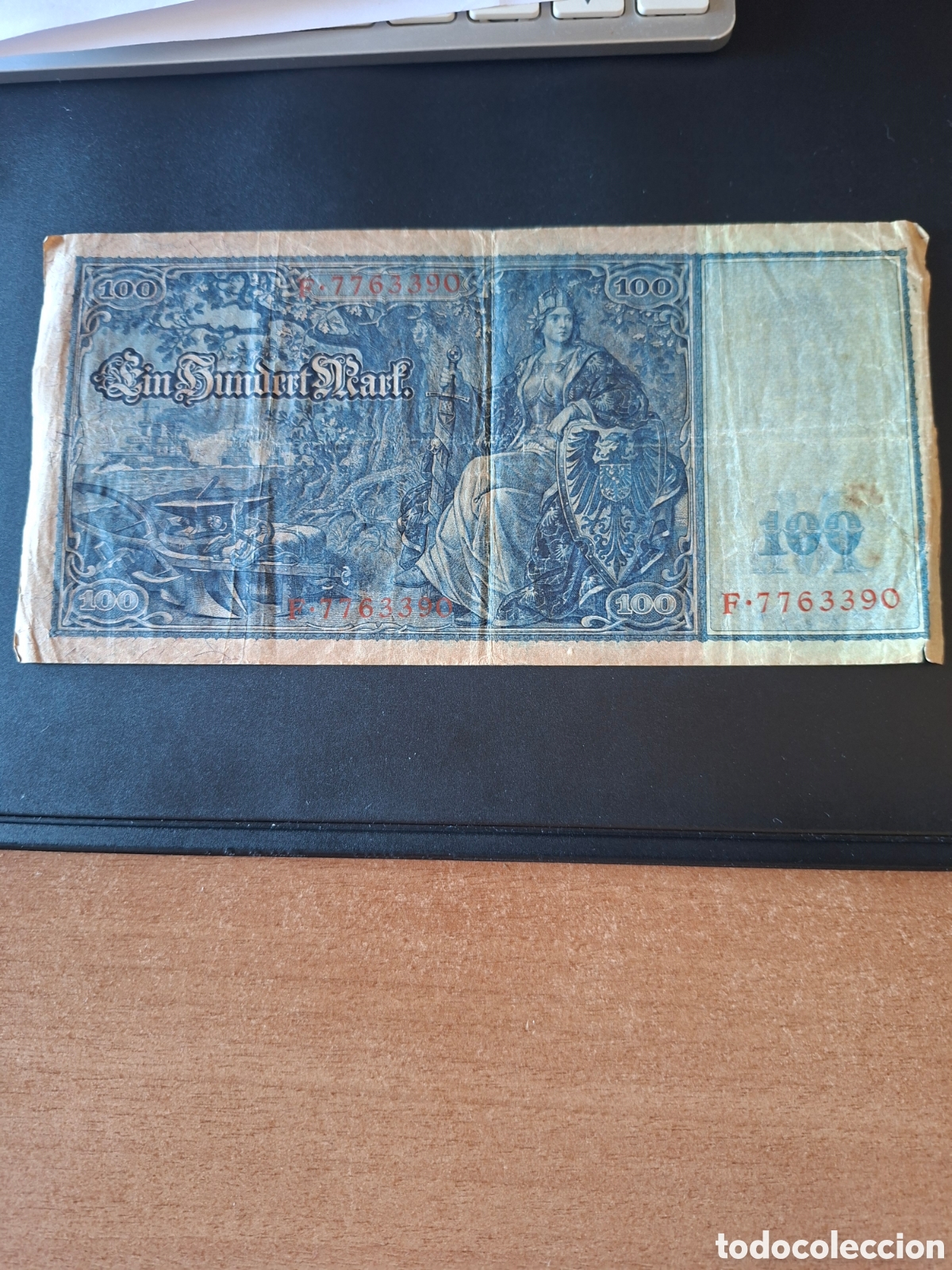 Billetes extranjeros: Billete de 100 Marcos imperial 1910 - Foto 2