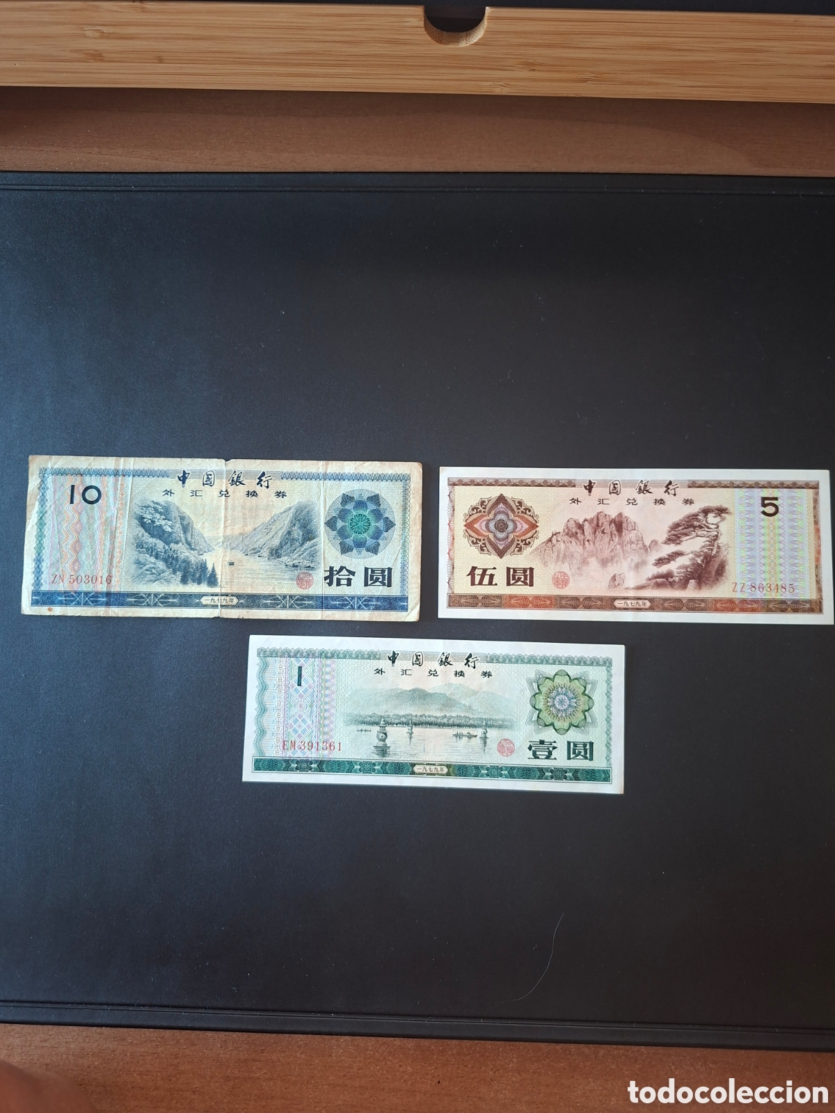 Billetes extranjeros: Certificdos de Divisa Extranjera FEC chinos,anterior a 1994