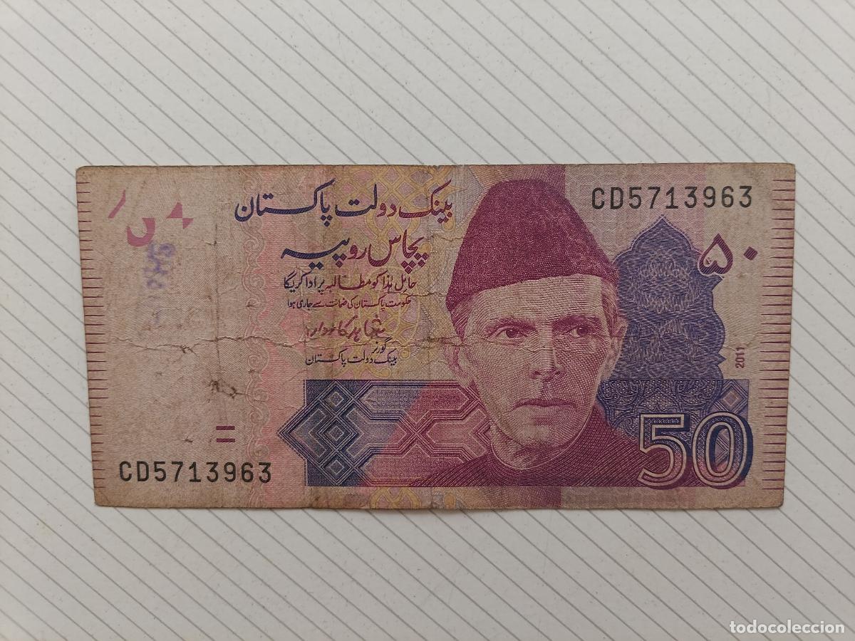 Billetes extranjeros: PAKISTAN BILLETE DE 50 RUPIAS DEL 2011
