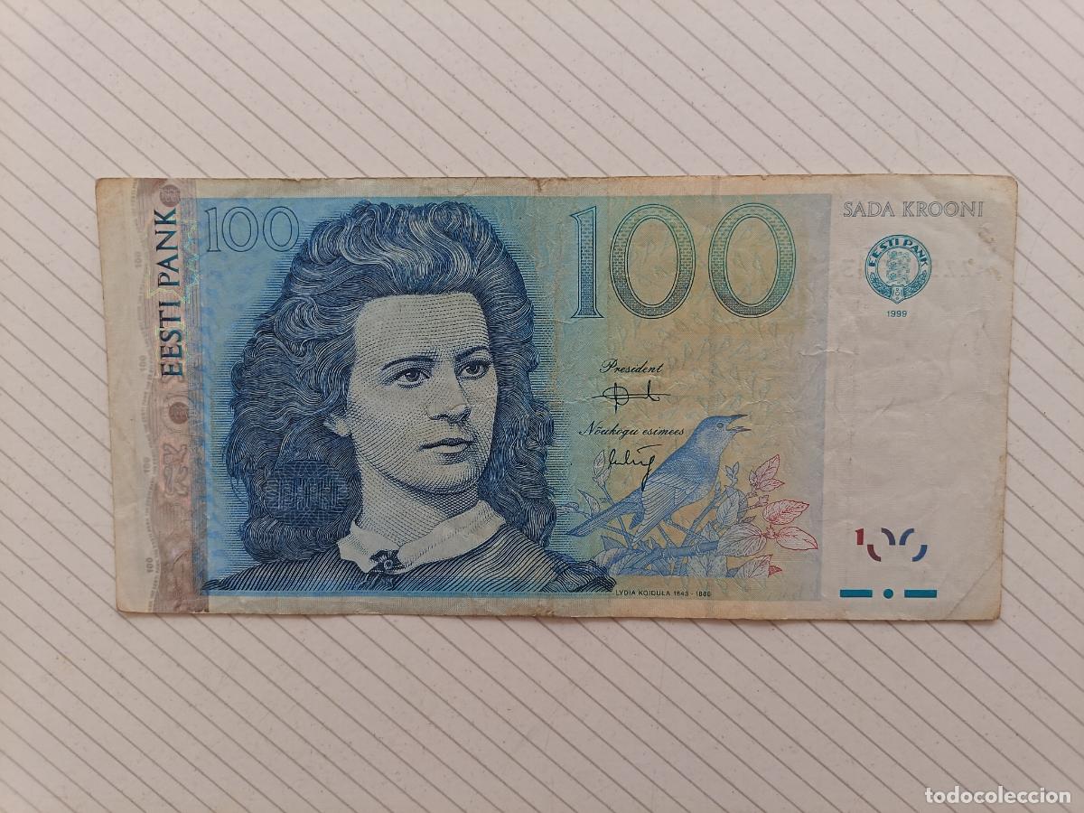 Billetes extranjeros: ESTONIA - 100 CORONAS 1999