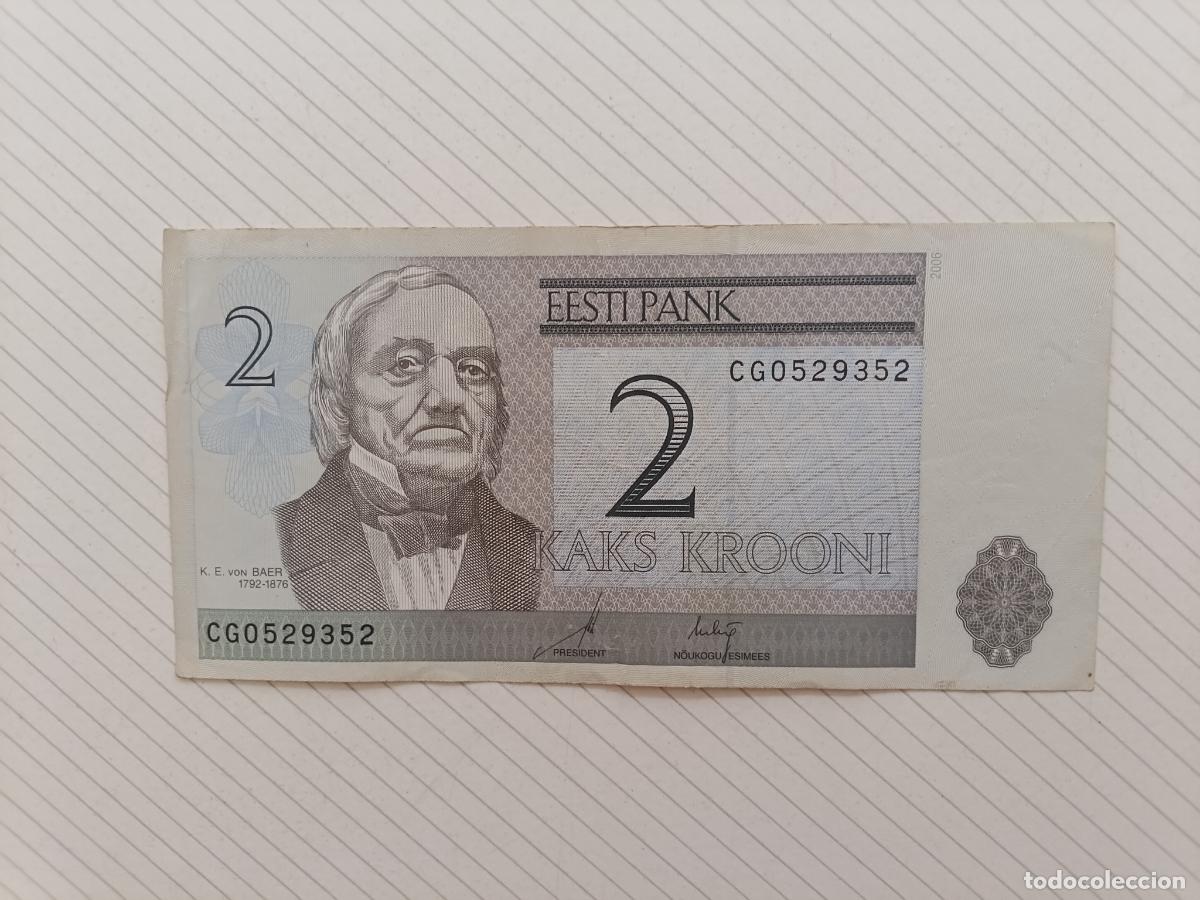 Billetes extranjeros: ESTONIA. 2 krooni 2006