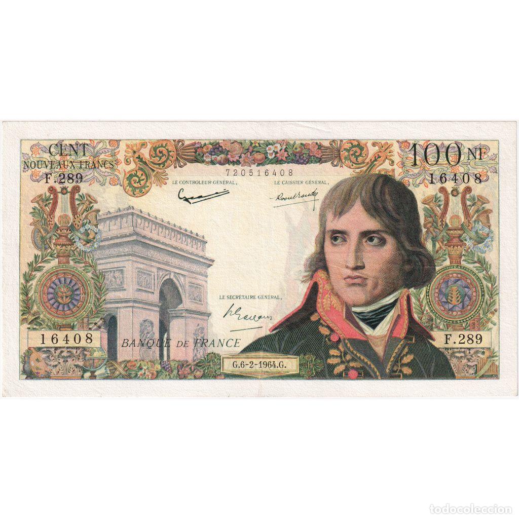 Billetes extranjeros: [#337033] Francia, 100 Nouveaux Francs, Bonaparte, 1964-02-06, F.289, MBC