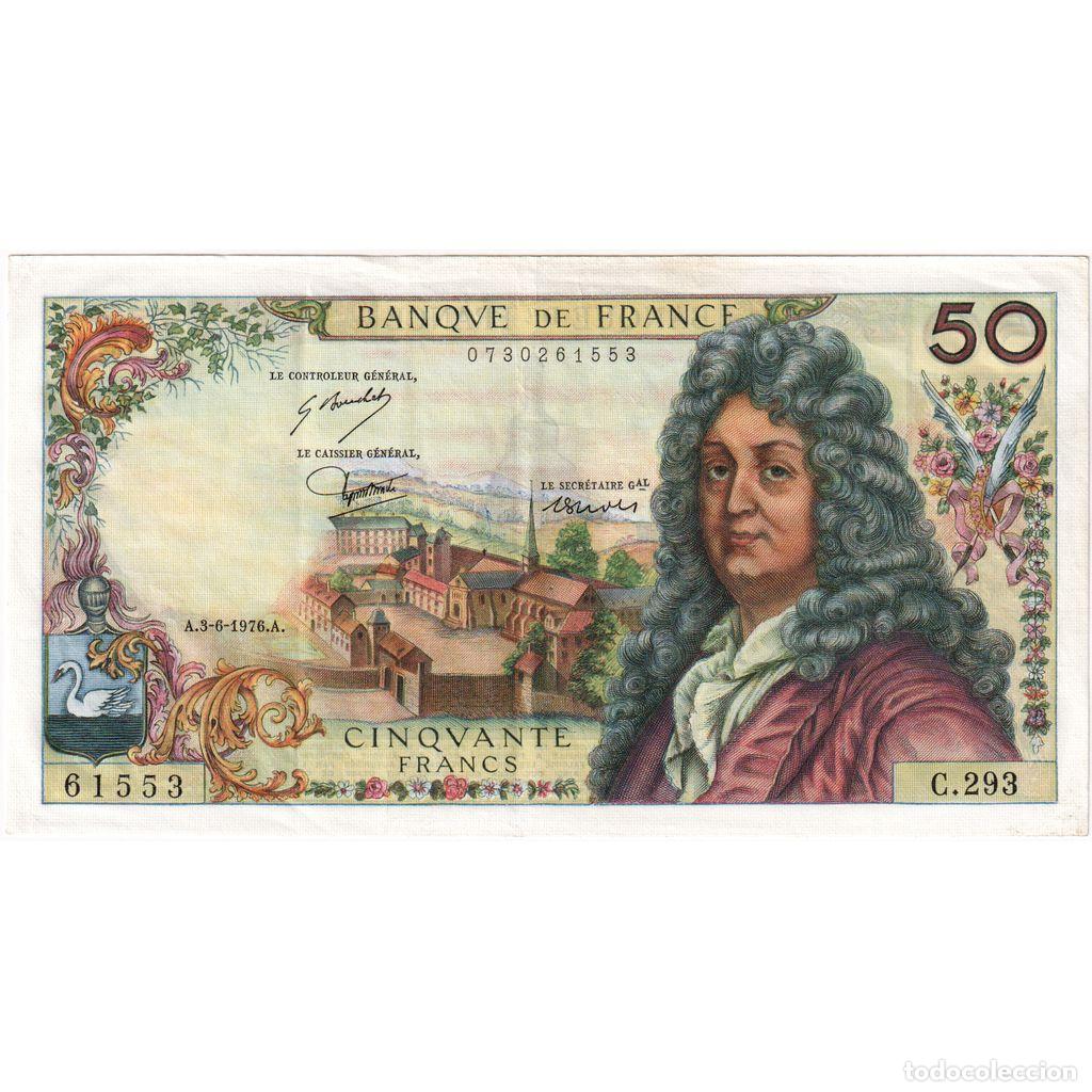 Billetes extranjeros: [#337034] Francia, 50 Francs, Racine, 1976-06-03, C.293, EBC
