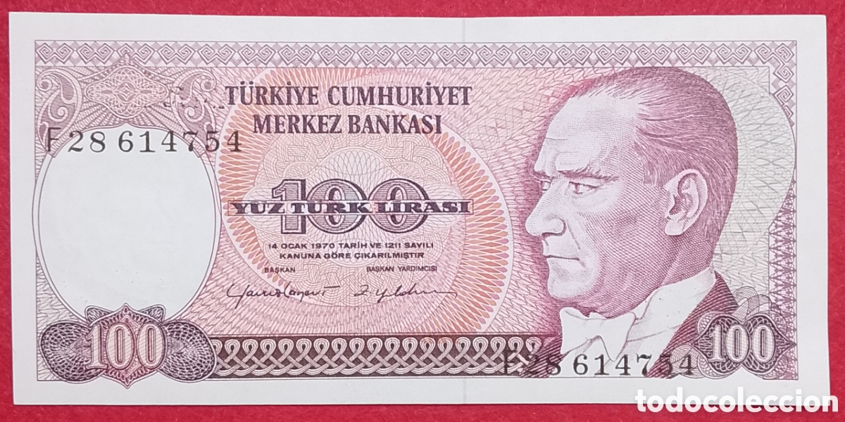 Billetes extranjeros: Billete de Turqu&iacute;a 100 liras Pick #194 1982 s/c