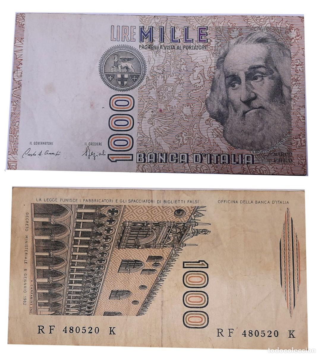Billetes extranjeros: Billete Italia 1000 Liras 1982 - Marco Polo - Banca d'Italia (Escarso/Circulado)