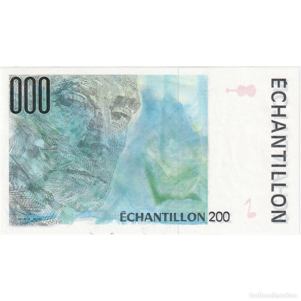 Billetes extranjeros: [#337053] Francia, 200 Francs, &eacute;chantillon, UNC - Foto 2