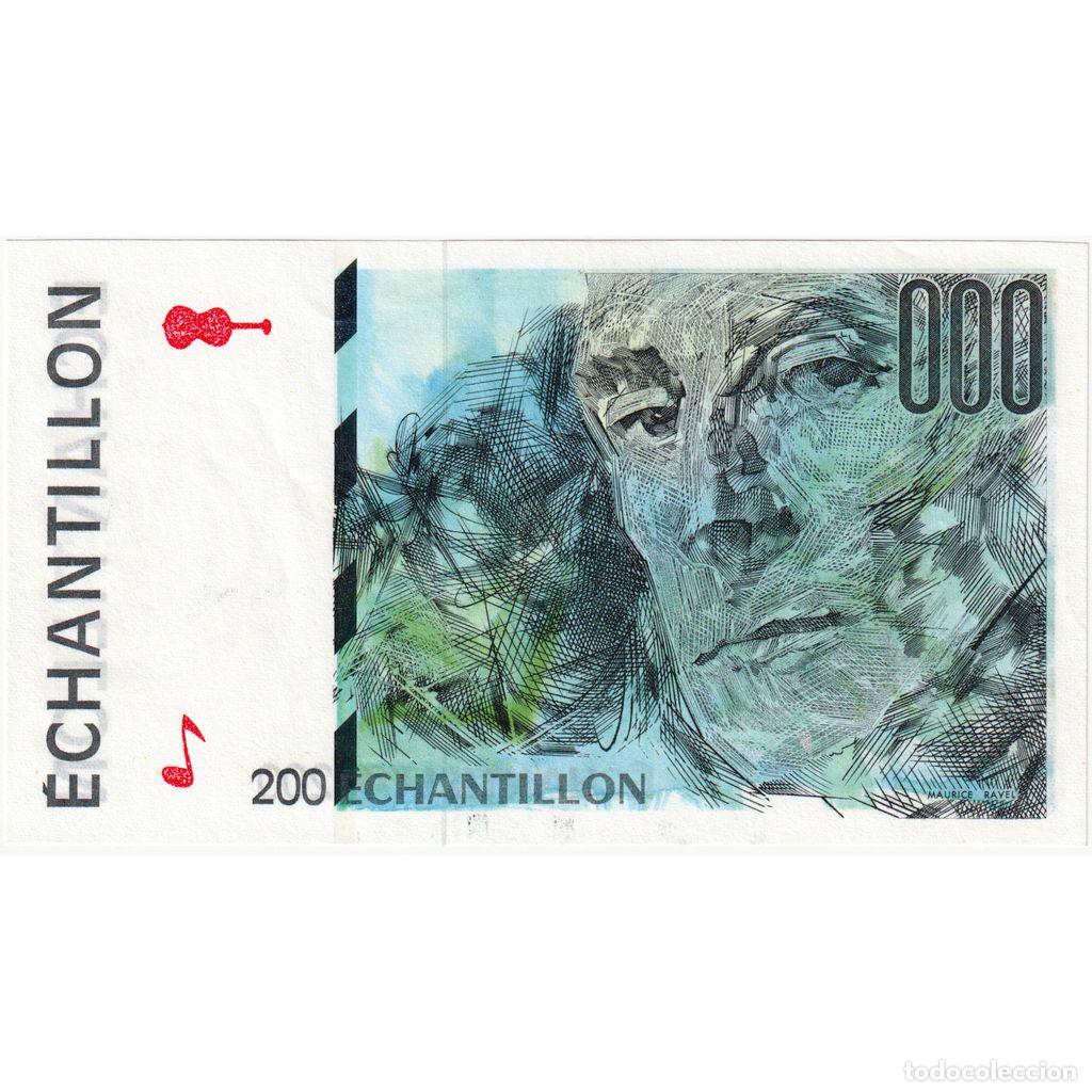 Billetes extranjeros: [#337053] Francia, 200 Francs, &eacute;chantillon, UNC