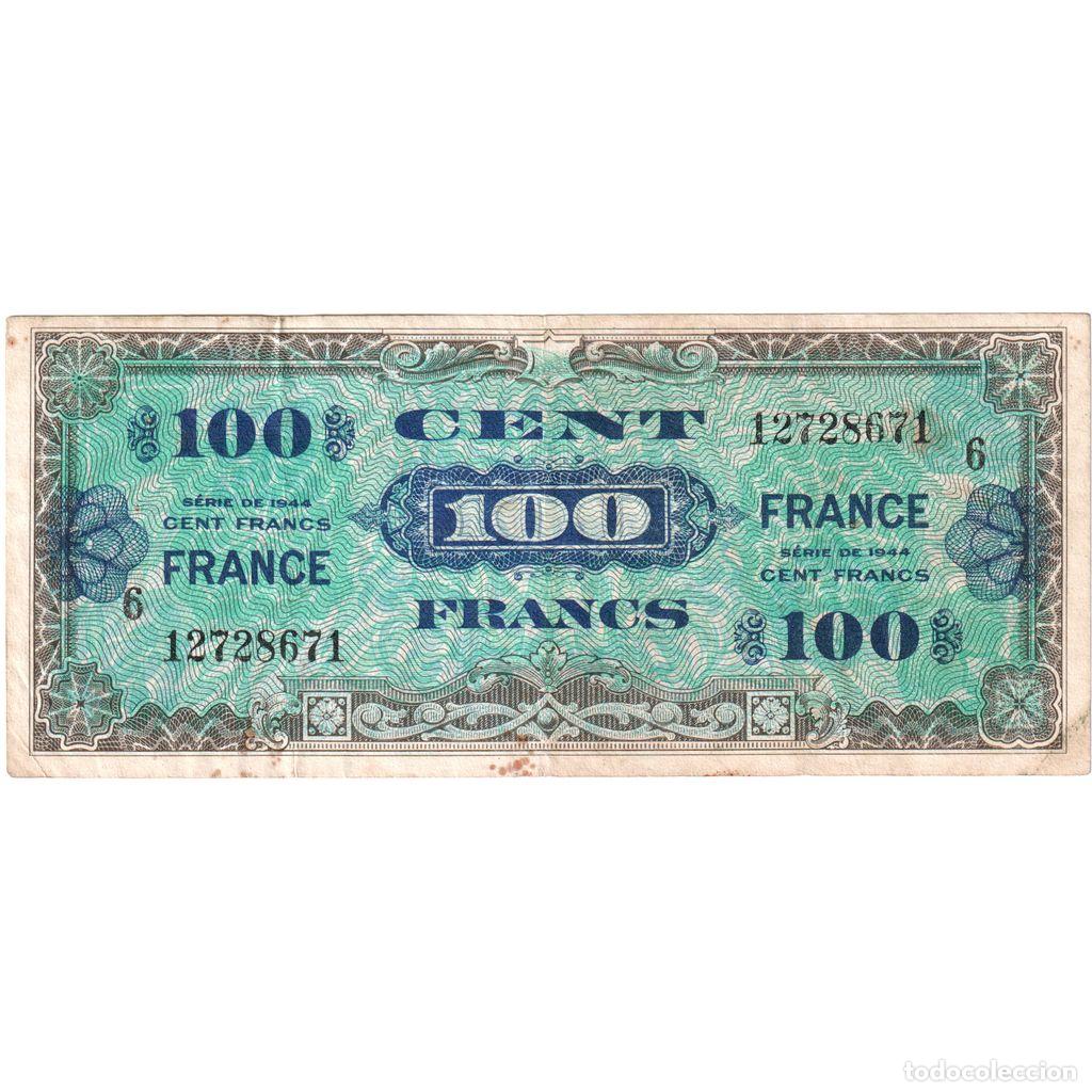 Billetes extranjeros: [#337085] Francia, 100 Francs, France, 1944, S&Eacute;RIE 1944, BC