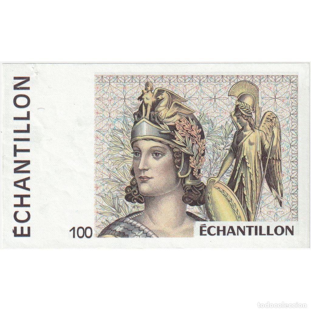 Billetes extranjeros: [#337057] Francia, 100 Francs, &eacute;chantillon, MBC