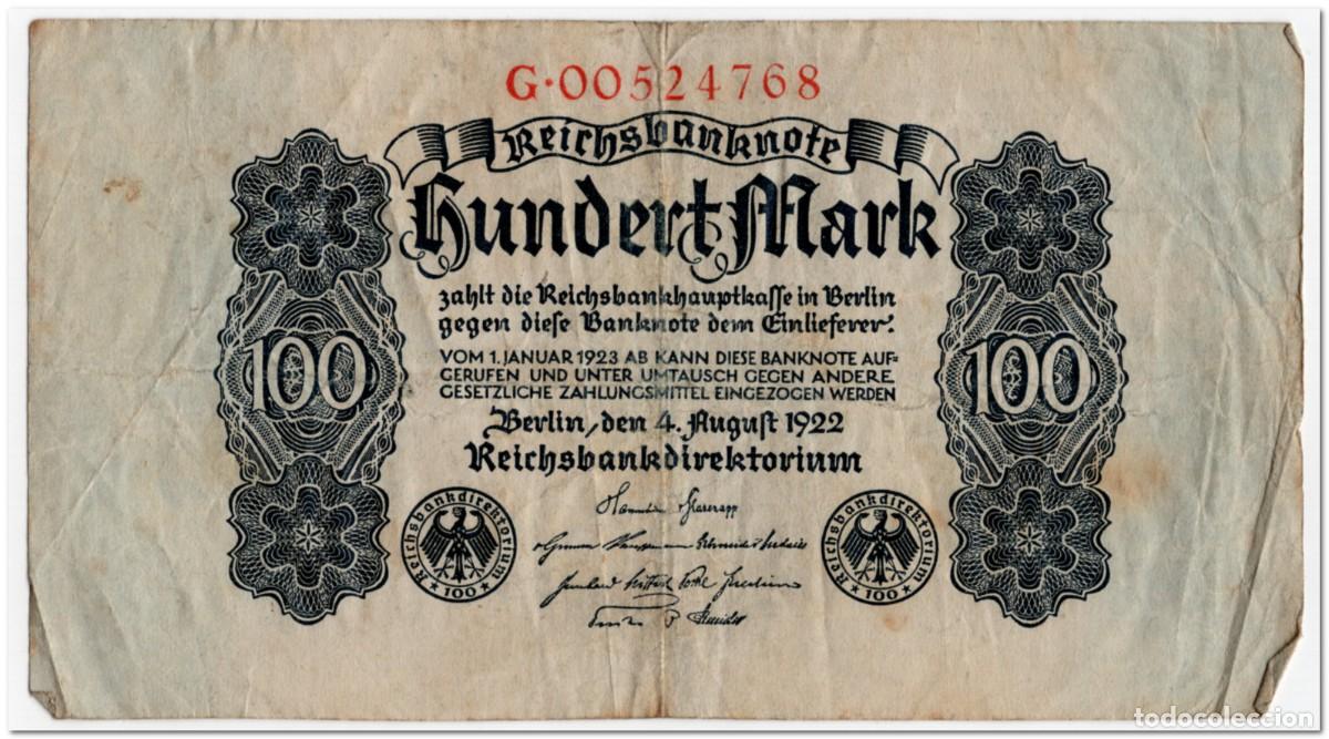 Billetes extranjeros: GERMANY,REICHSBANKNOTE,500 MARK,1922,P.75,FINE