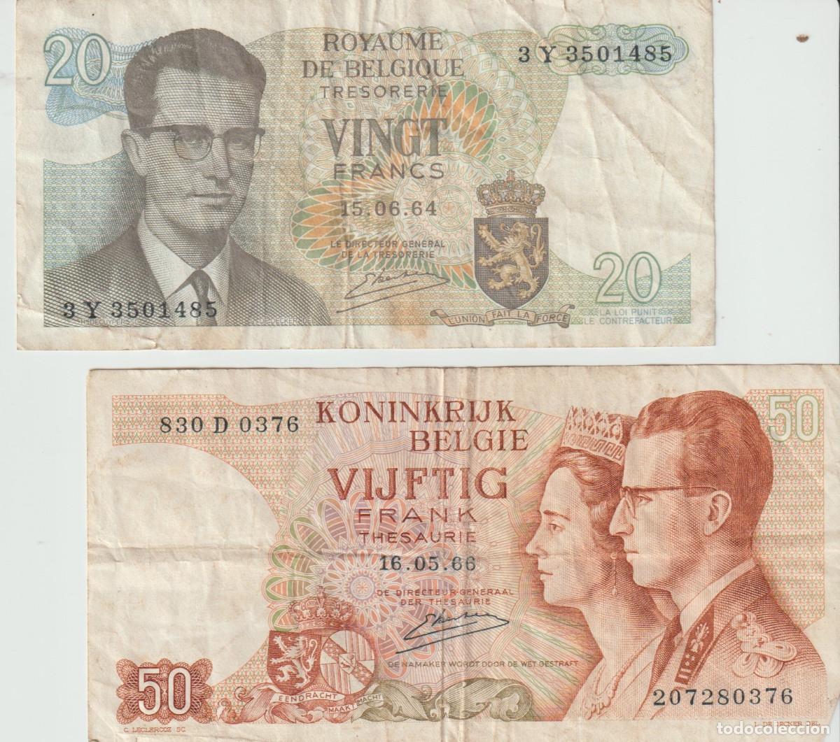 Billetes extranjeros: BILLETES DE BELGICA DE BALDUINO