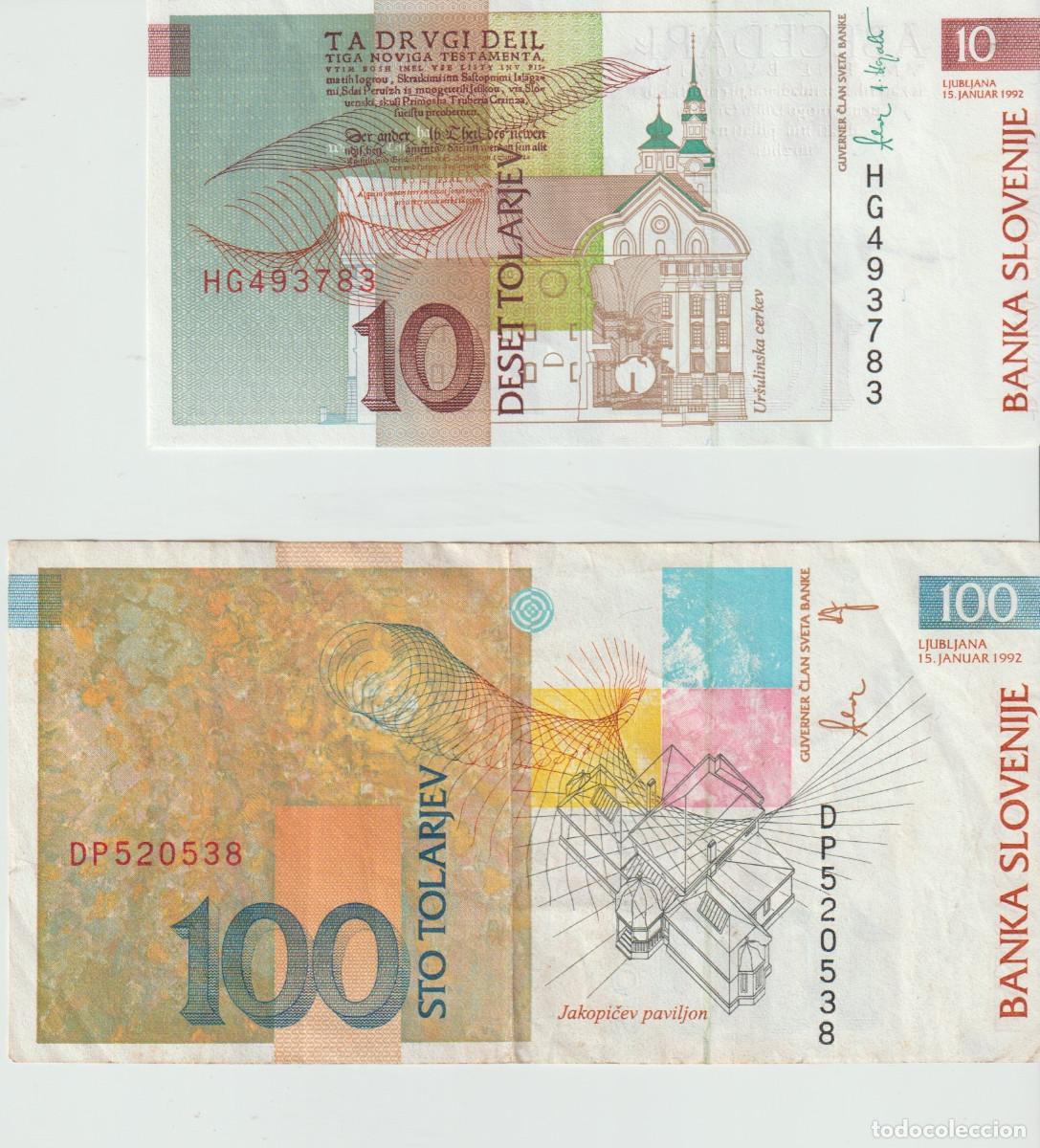 Billetes extranjeros: BILLETES DE eslovenia