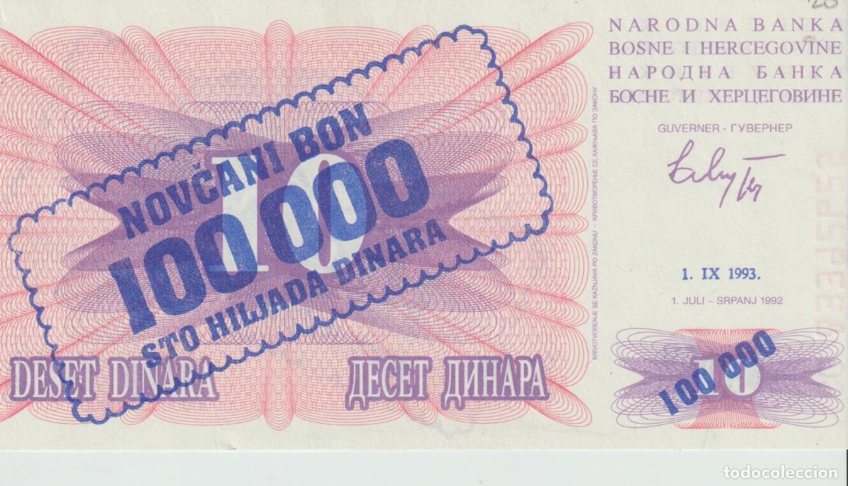 Billetes extranjeros: BILLETE DE BOSNIA HERCEGOVINA BONO