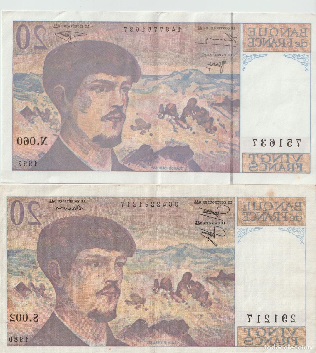 Billetes extranjeros: 2 BILLETES DE FRANCIA