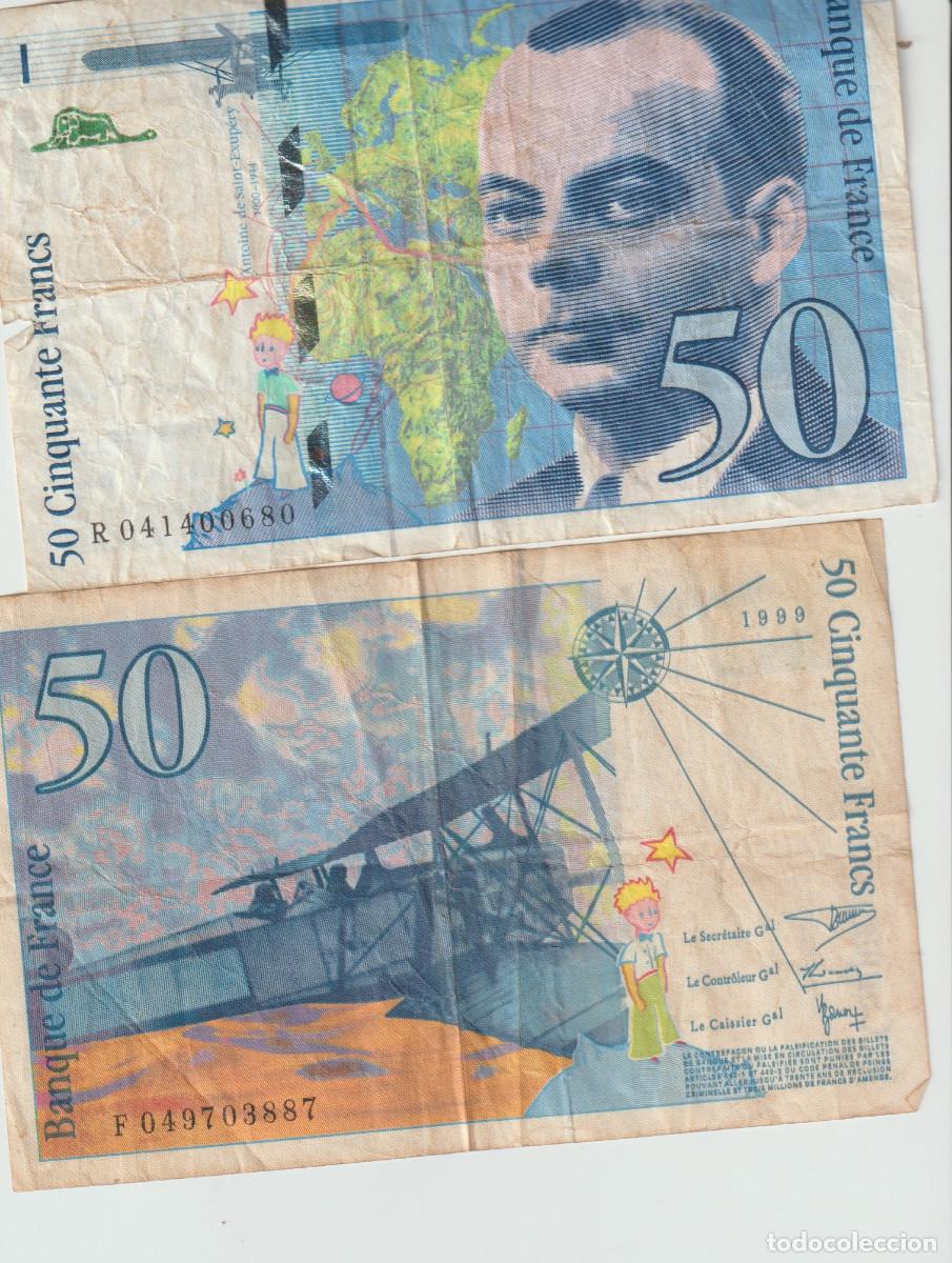 Billetes extranjeros: 2 BILLETES DE FRANCIA