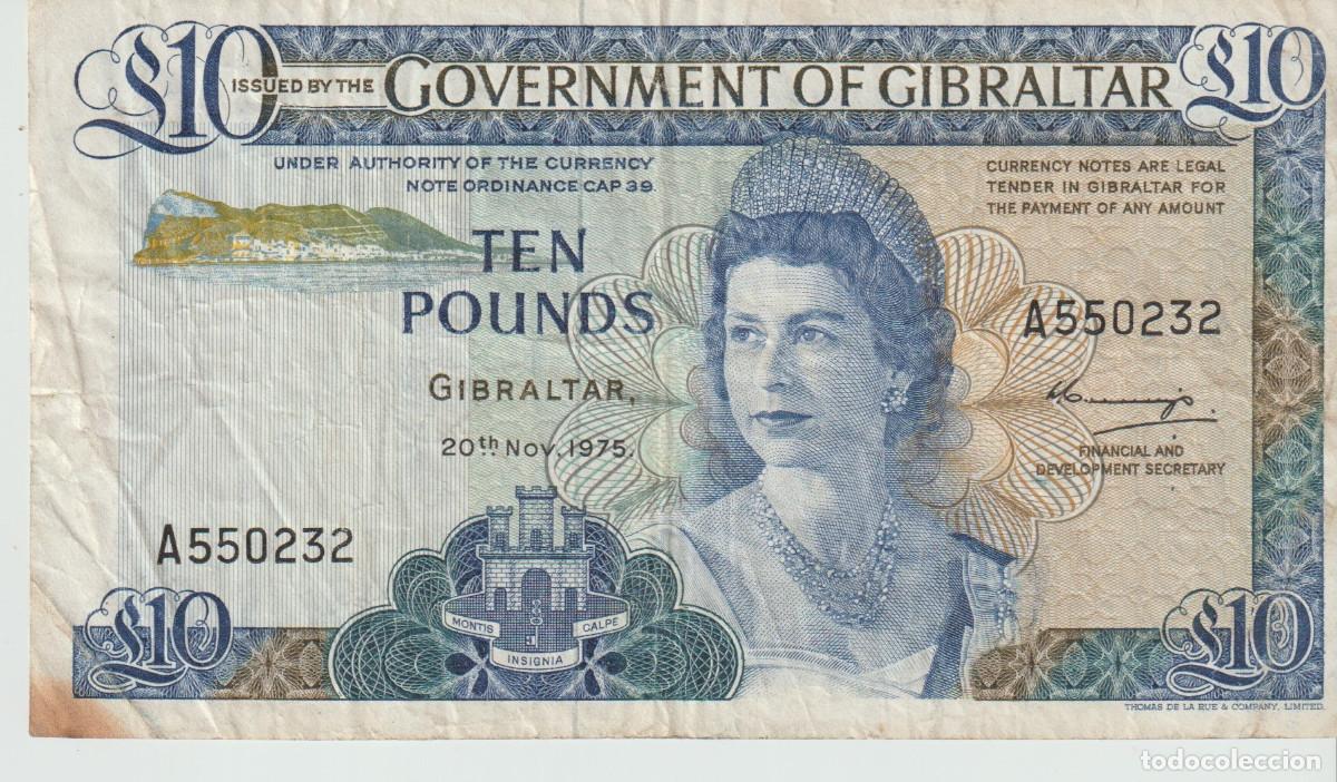 Billetes extranjeros: BILLETES DE GIBRALTAR