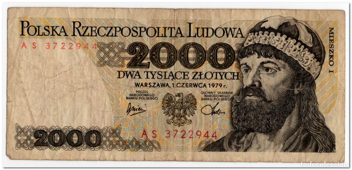 Billetes extranjeros: POLAND,2000 ZLOTYCH, 1979,P.147b,CIRCULATED