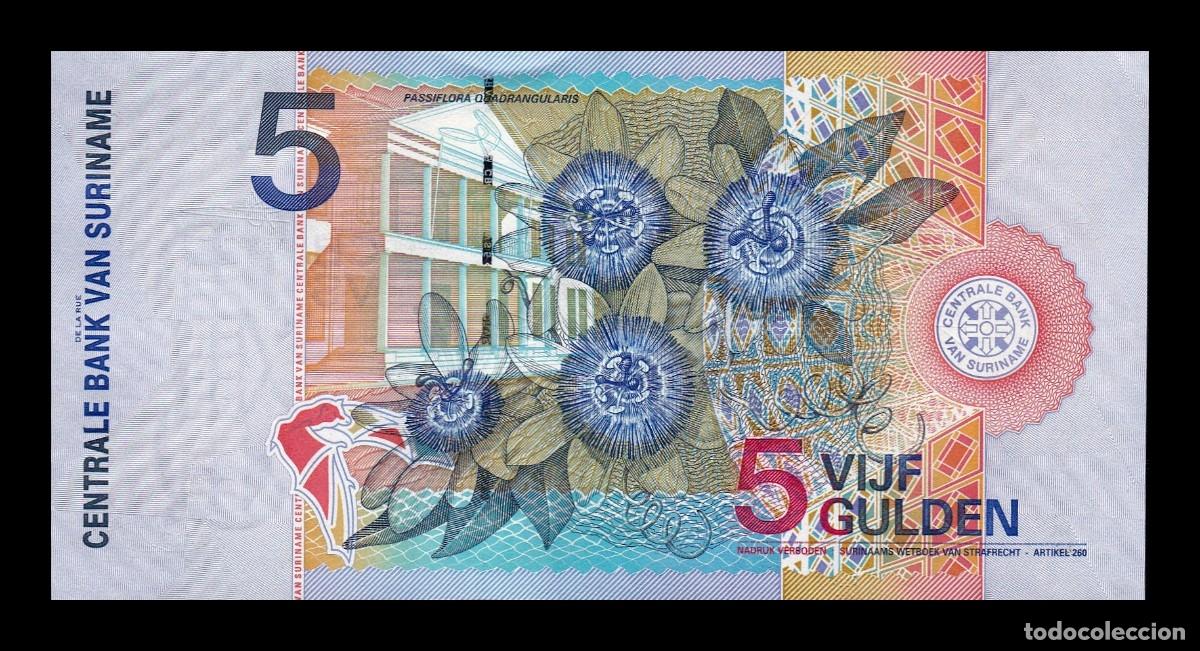 Billetes extranjeros: Surinam 5 Gulden 2000 Pick 146 Sc Unc - Foto 2