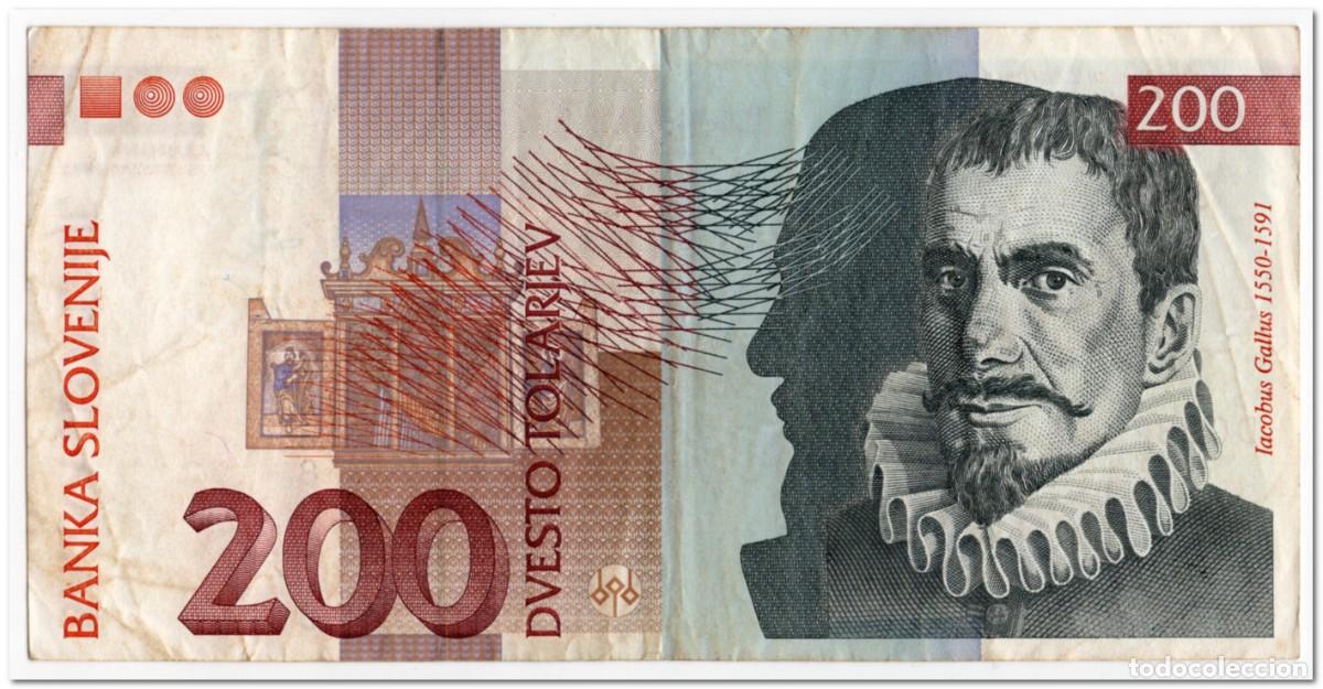 Billetes extranjeros: SLOVENIA,200 TOLARJEV,1992,P.15a,VF