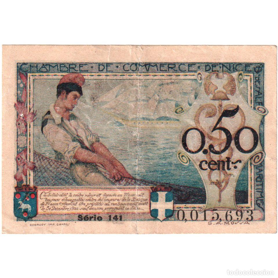 Billetes extranjeros: [#337119] Francia, Nice, 50 Centimes, 1920-04-30, SERIE 141, VF 20