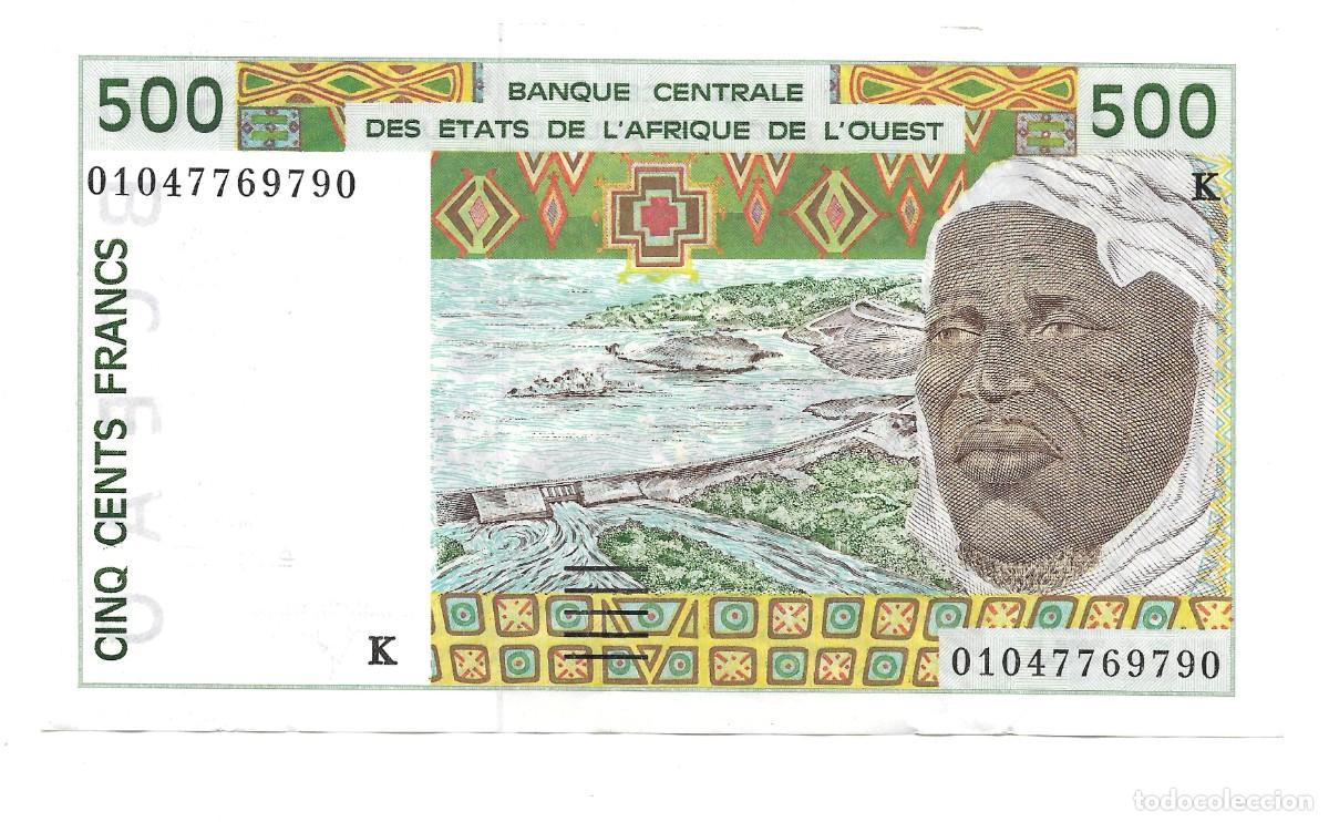 Billetes extranjeros: Billete 500 Francos CFA 1997 AU