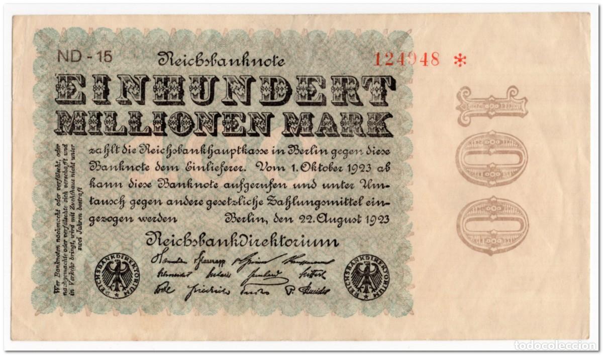 Billetes extranjeros: GERMANY,REICHSBANKNOTE,10 MILLIONEN MARK,1923,P.107,STAR NOTE,VF-XF