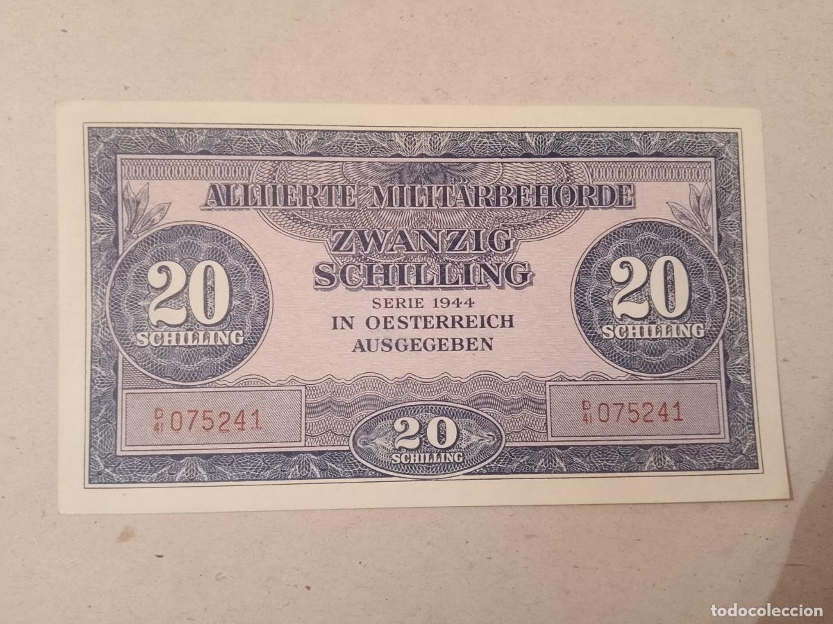 Billetes extranjeros: Billete Austria, 20 shilling, a&ntilde;o 1944, UNC