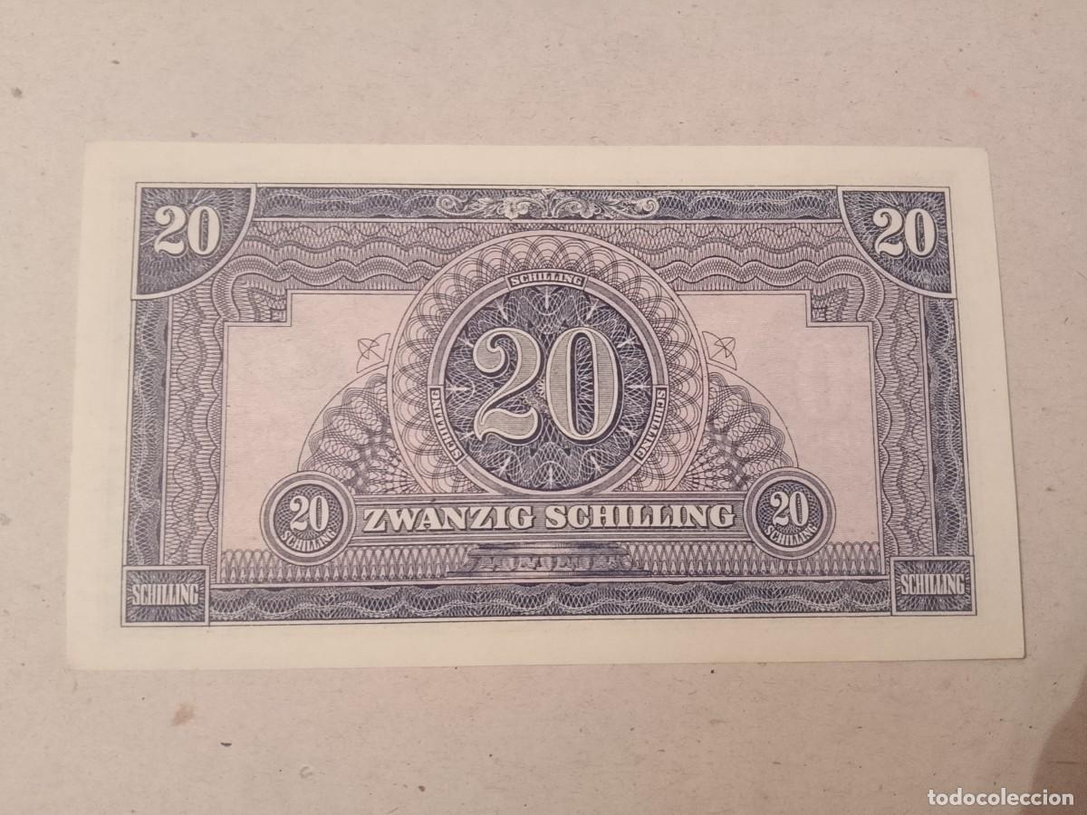 Billetes extranjeros: Billete Austria, 20 shilling, a&ntilde;o 1944, UNC - Foto 2