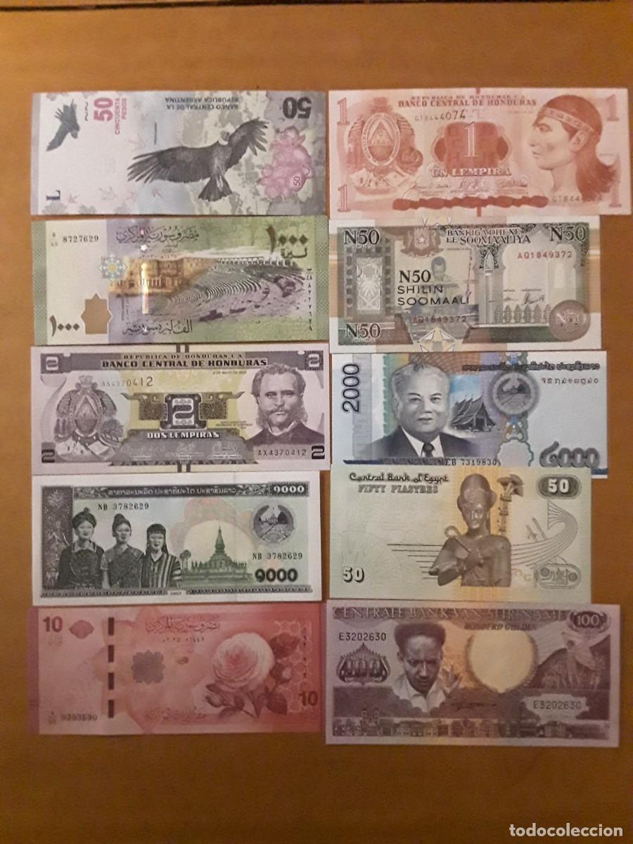 Billetes extranjeros: LOTE 100 BILLETES MUNDIALES DIFERENTES SIN CIRCULAR.