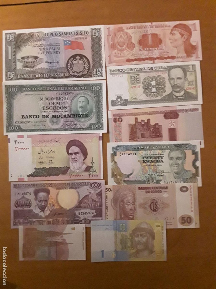 Billetes extranjeros: LOTE 50 BILLETES MUNDIALES DIFERENTES SIN CIRCULAR.