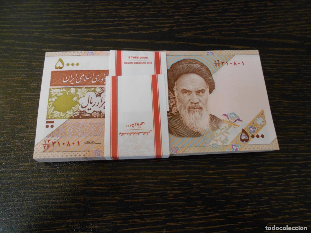 Billetes extranjeros: IR&Aacute;N-TACO-BUNDLE-100 BILLETES 5000 RIALS-SC-UNC