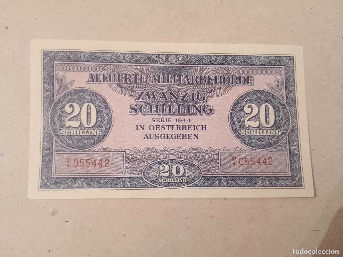 Billetes extranjeros: Billete Austria, 20 shilling, a&ntilde;o 1944, UNC