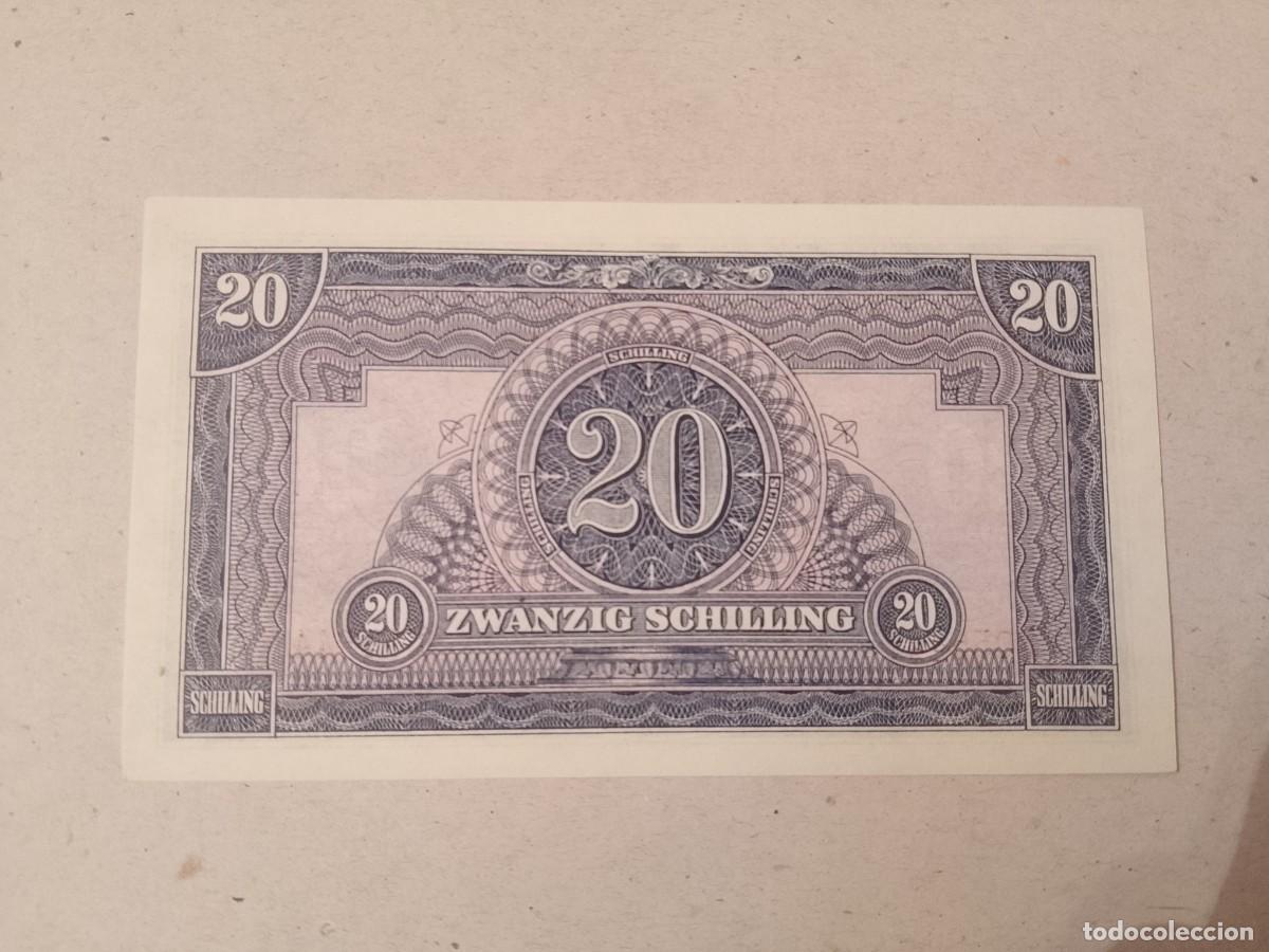 Billetes extranjeros: Billete Austria, 20 shilling, a&ntilde;o 1944, UNC - Foto 2