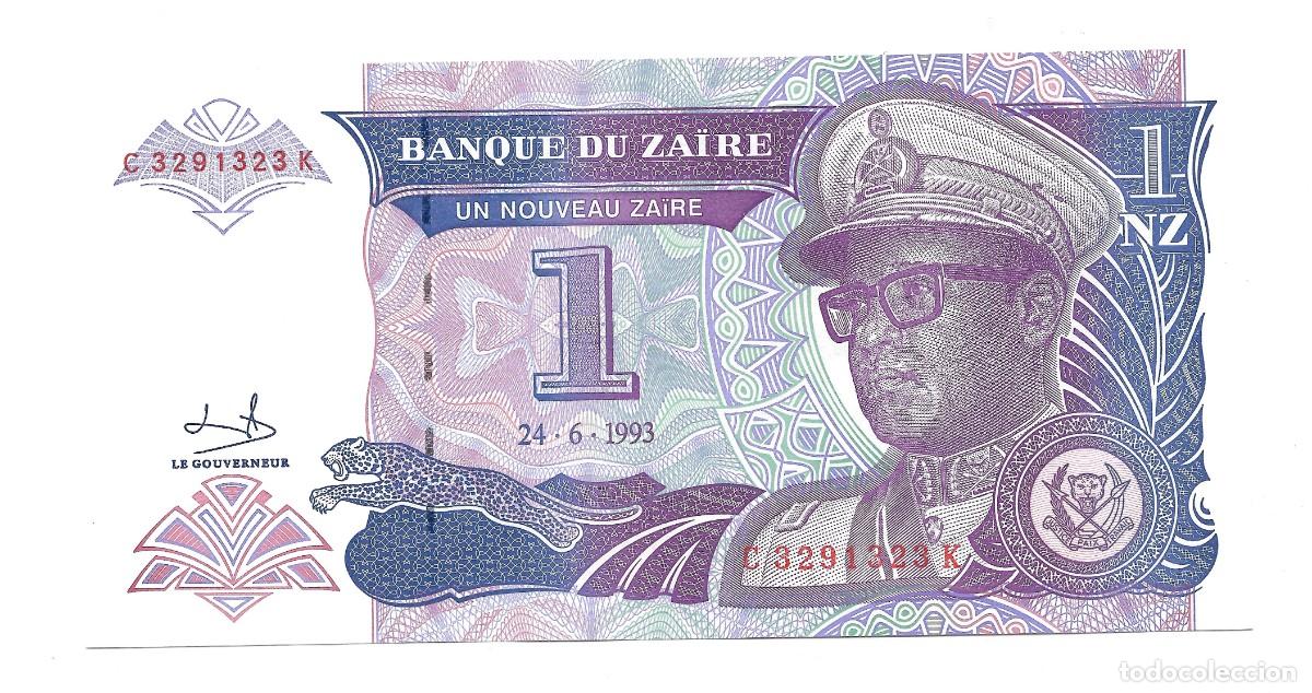 Billetes extranjeros: 1 Nouveau Za&iuml;re 1993 UNC