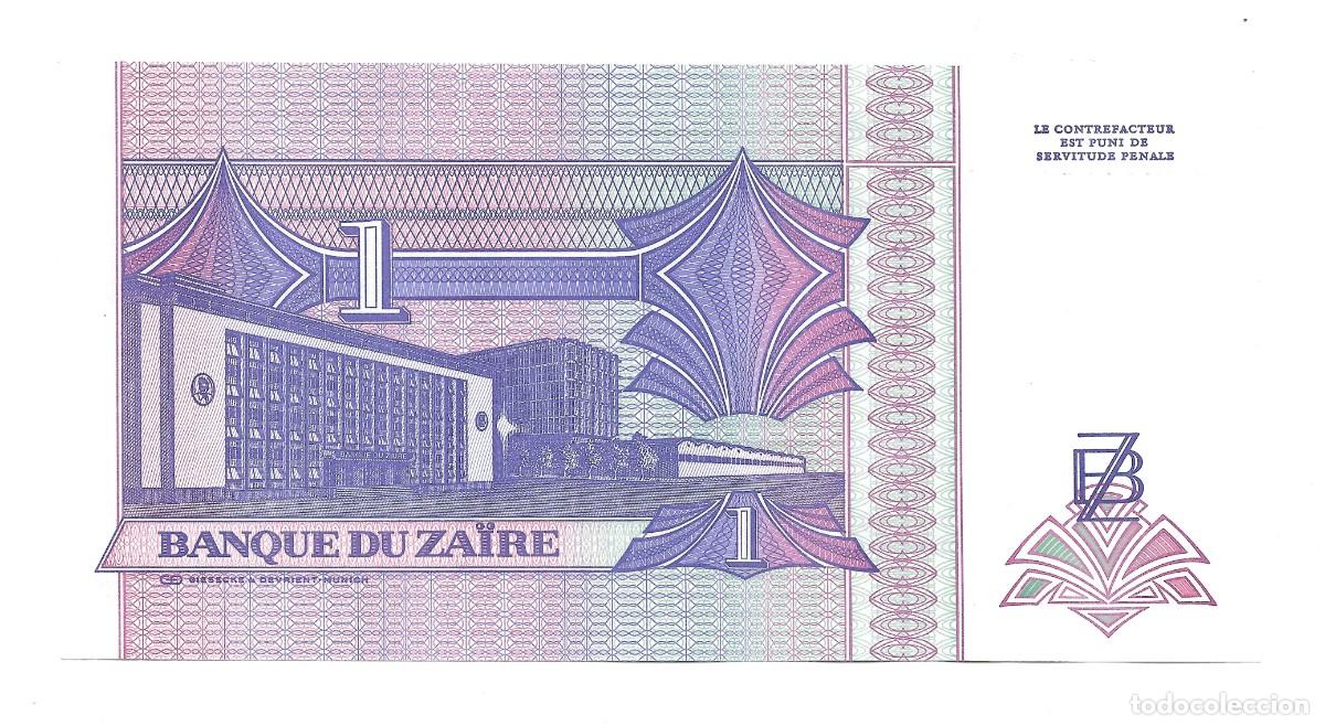 Billetes extranjeros: 1 Nouveau Za&iuml;re 1993 UNC - Foto 2