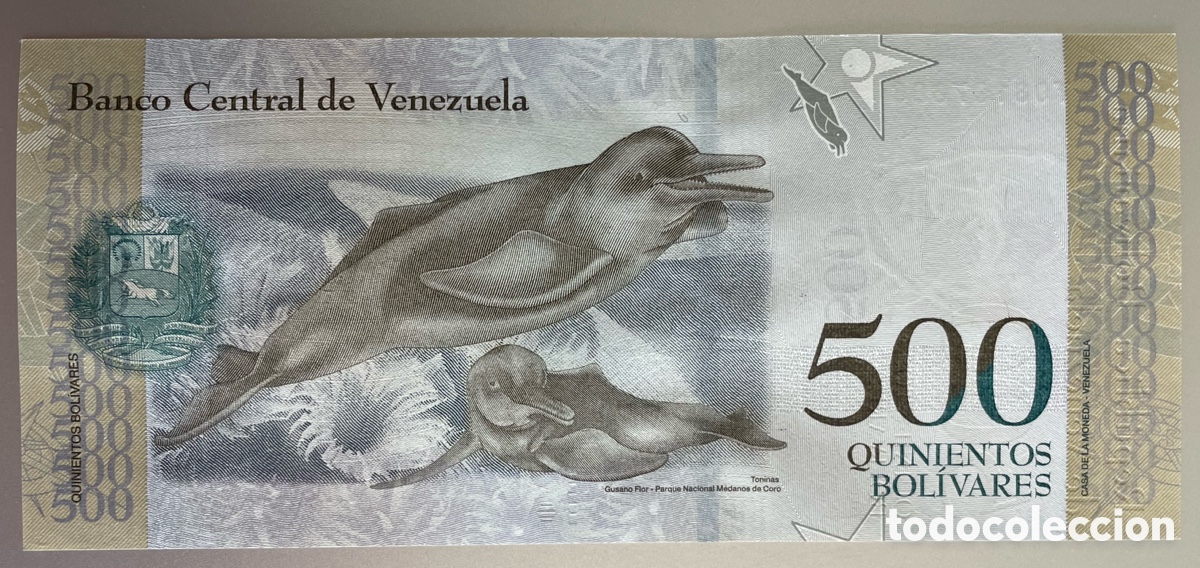 Billetes extranjeros: Venezuela. 500 Bol&iacute;vares 2017