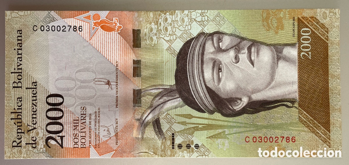 Billetes extranjeros: Venezuela. 2000 bol&iacute;vares 2016 - Foto 2