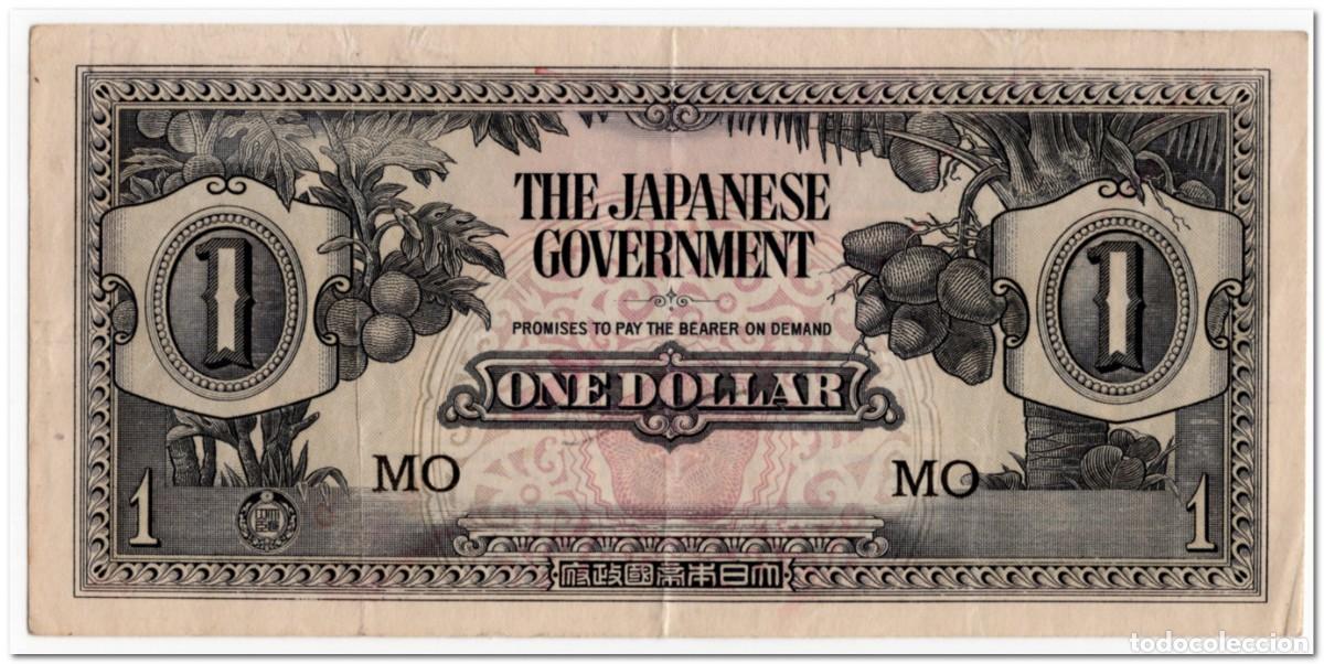 Billetes extranjeros: MALAYA,JAPANESE GOVERNMENT,1 DOLLAR,1942,P.M5c,VF
